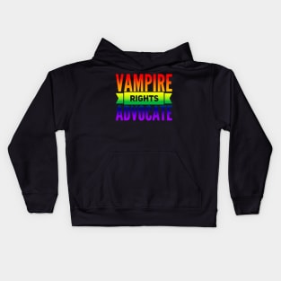 Vampire Rights Advocate (Rainbow) Kids Hoodie